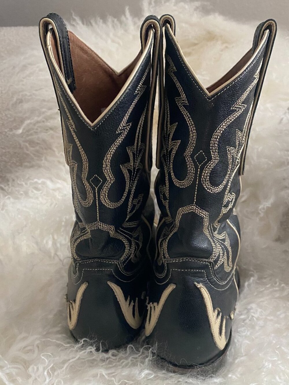 Old Gringo | Black & Cream Western Boots - Picture 5 of 10